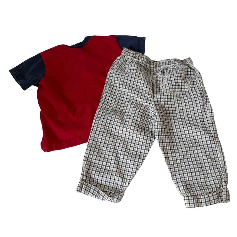 SOLD - Vintage Tools Rule Matching Set Shirt & Pants 18M Baby - Picture 3 of 6